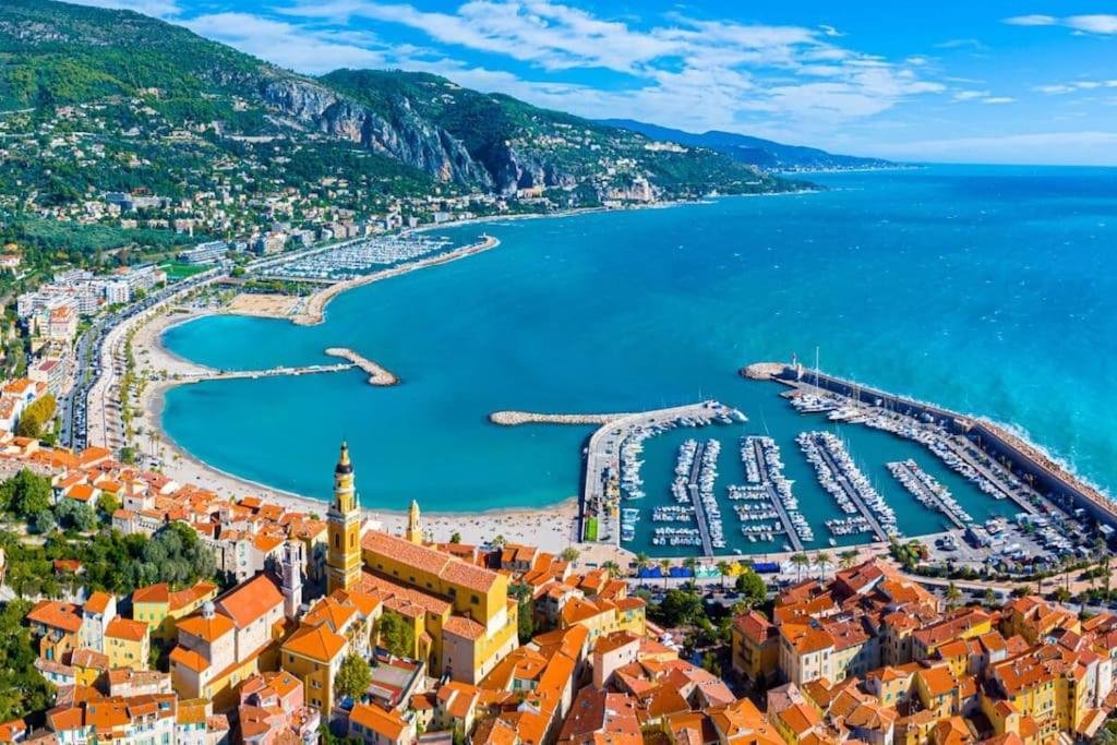 Le Landelle - Centre- Climatisation -Proche Gare Sncf Apartman Menton Kültér fotó